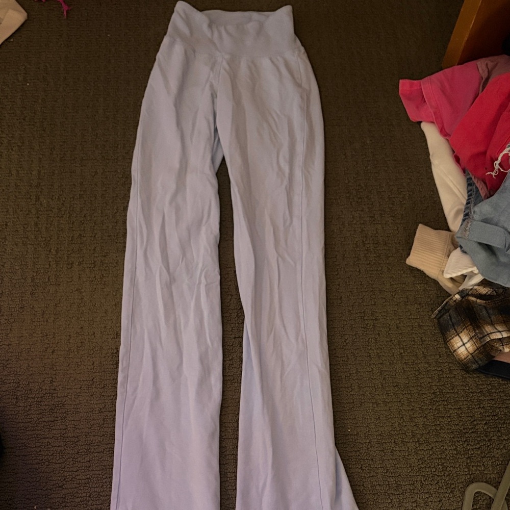 Light Blue High-Waisted Pants